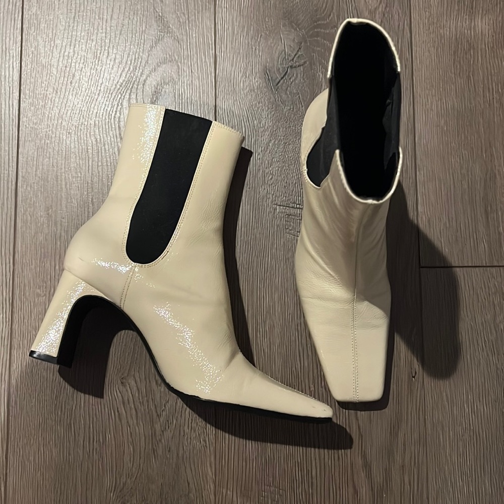 ZARA nude boots